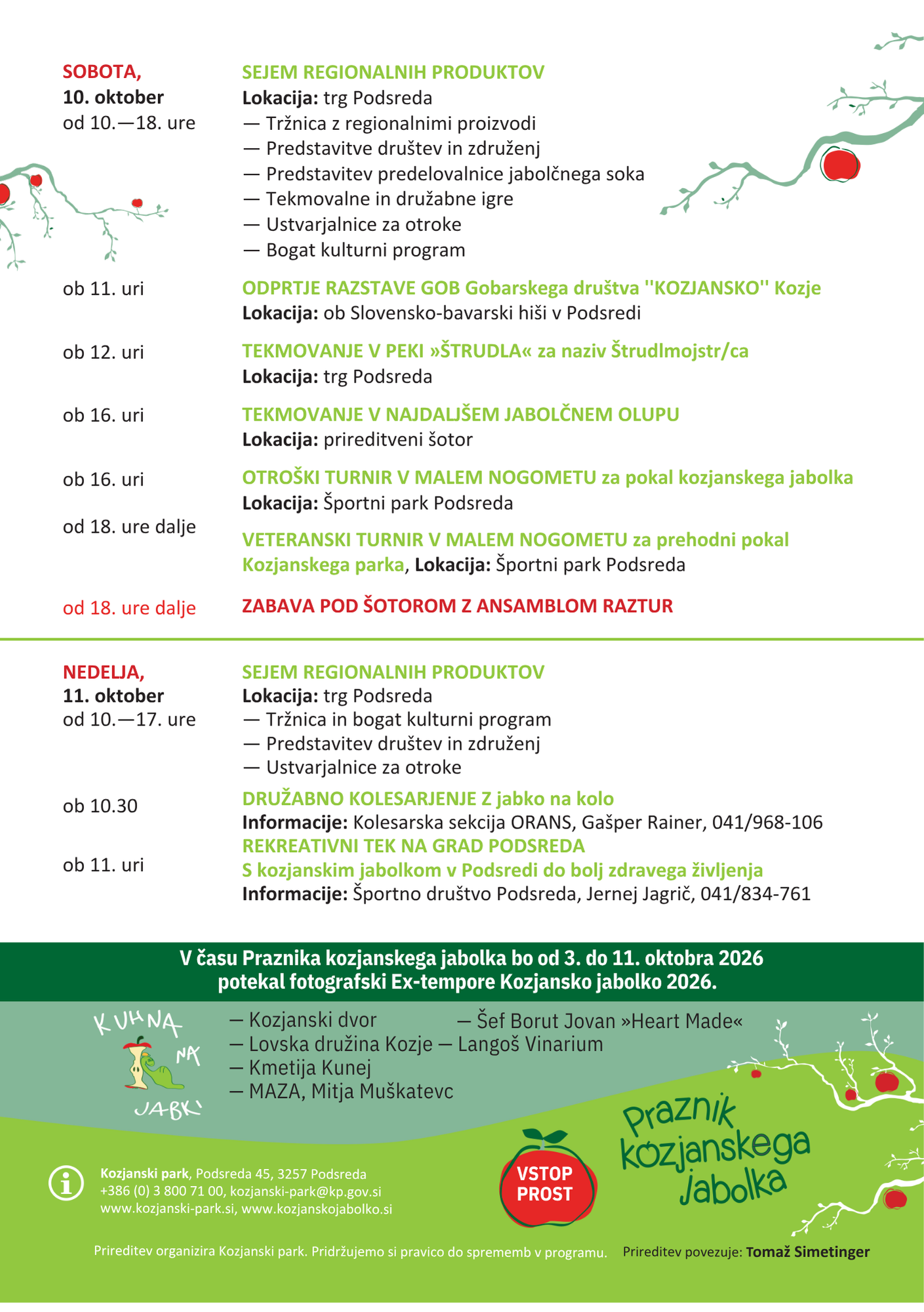 Praznik kozjanskega jabolka - program2
